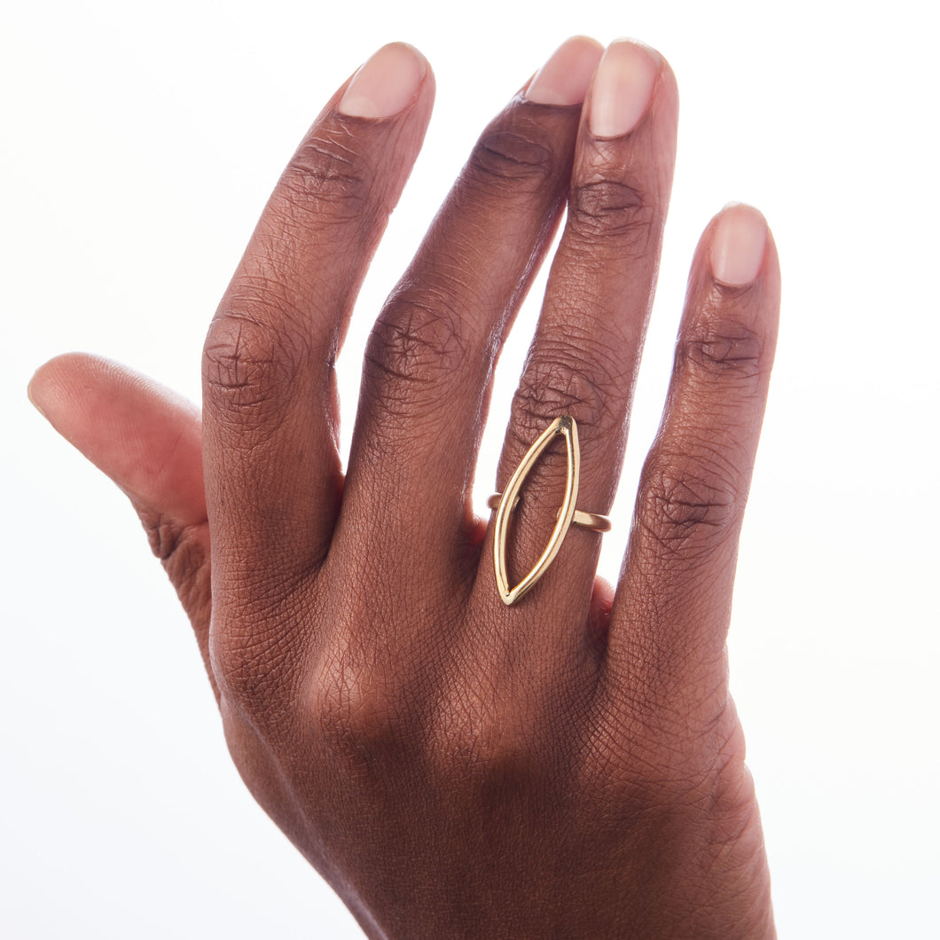Acute Oval Ring